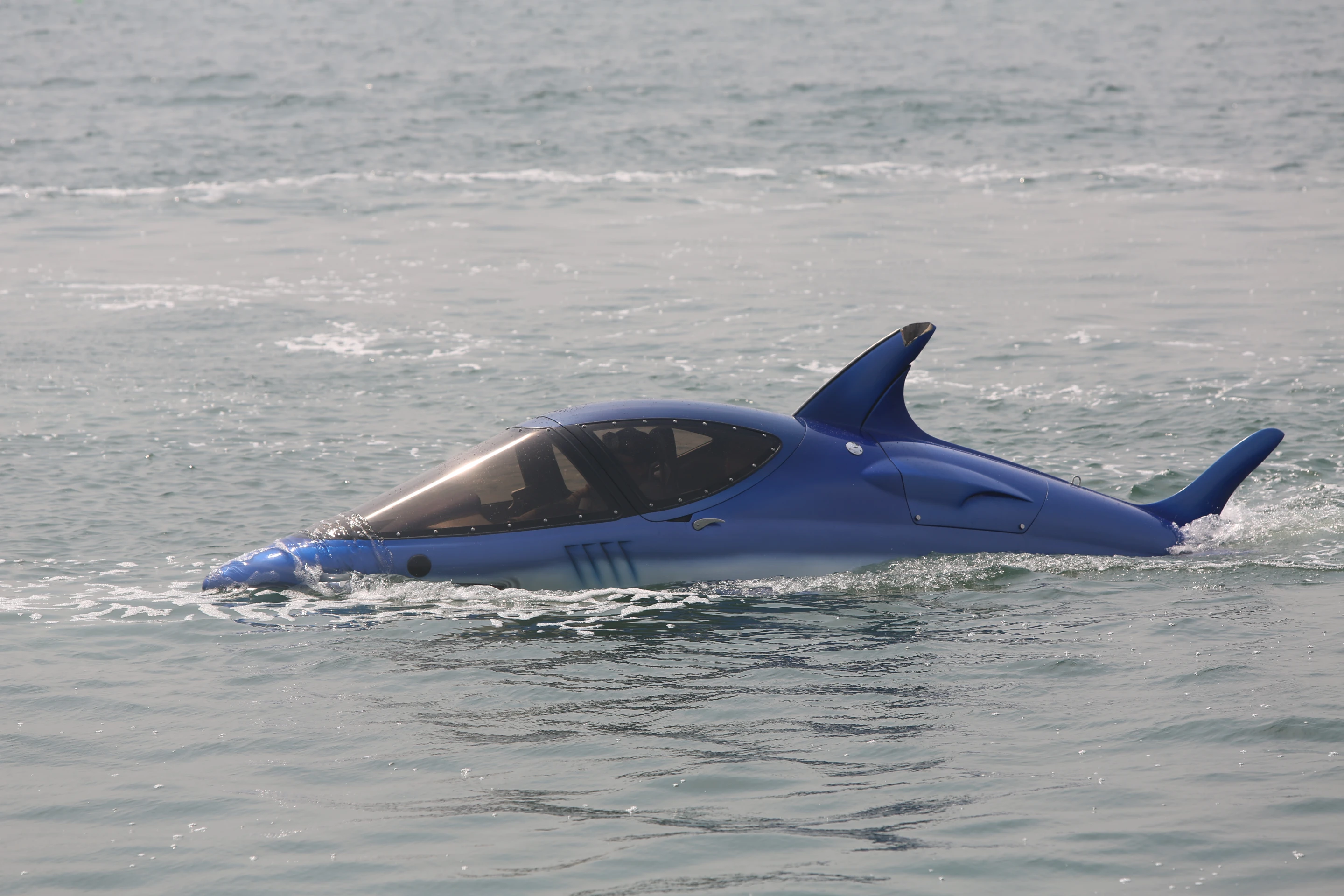 The Seabreacher's pressurised hull enables it to cruise above and below the waves, Photo: Husna Namirembe