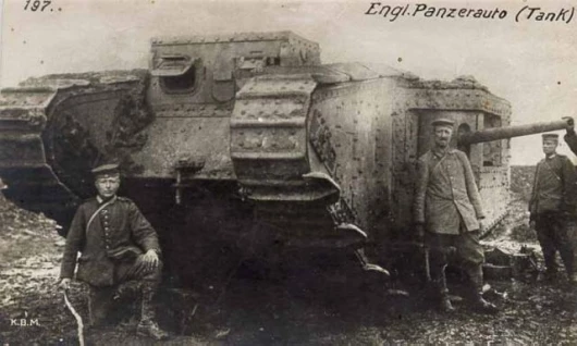 One of the original tanks involved in the Battle of the Somme