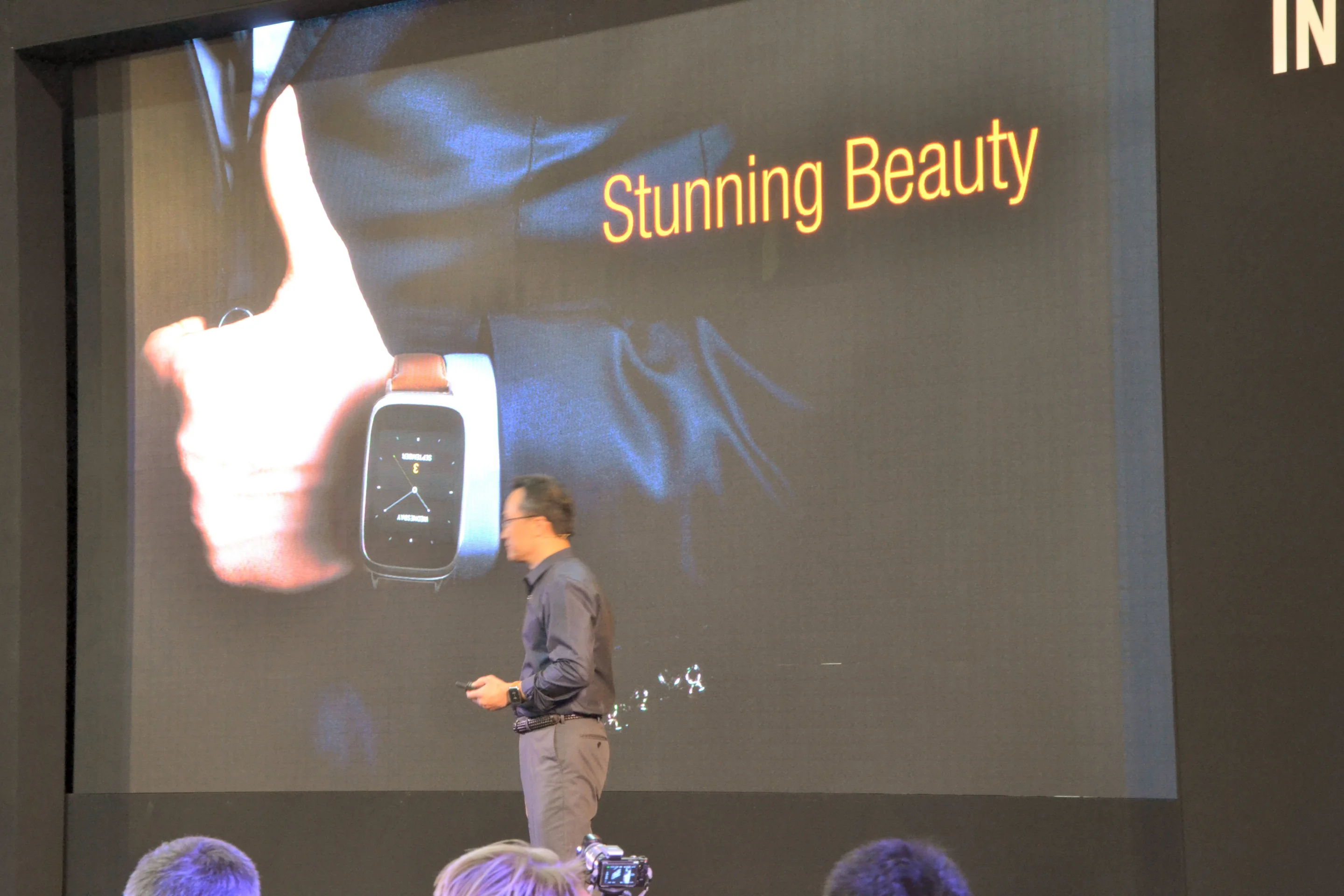 Asus Design Center VP Mitch Yang introducing the new ZenWatch (Photo: Paul Ridden/Gizmag)