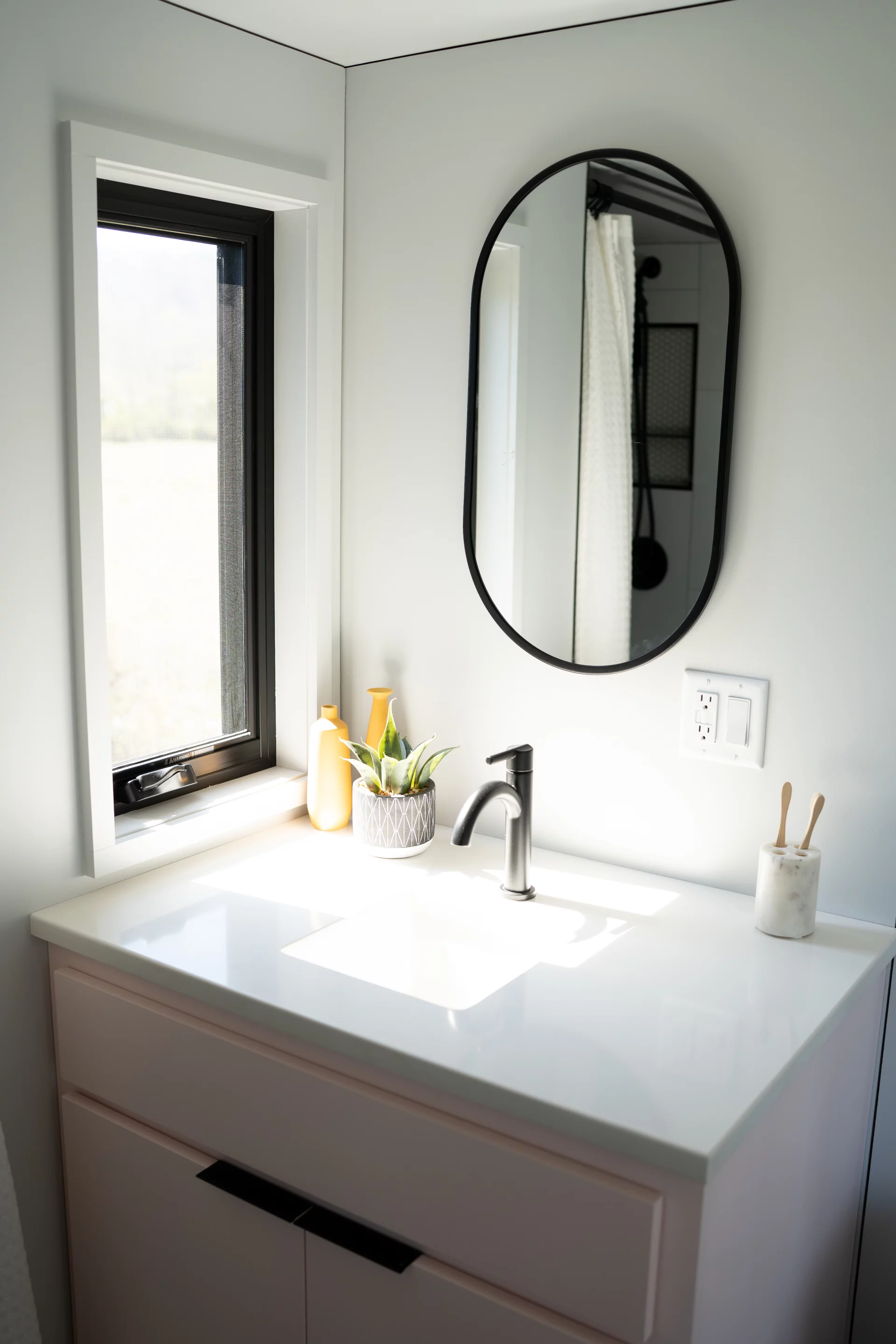 The Ocoee's bathroom includes a flushing toilet, sink and shower, though a bathtub is an optional extra