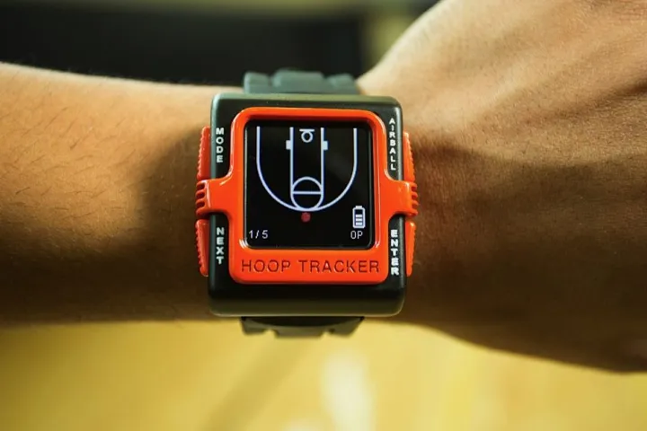 The Hoop Tracker system allows basketball players to track and analyze their training performance