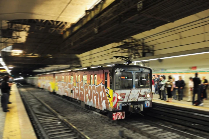 Mousetrap technology is being used to stop graffiti vandalism of trains (Photo: Shutterstock)