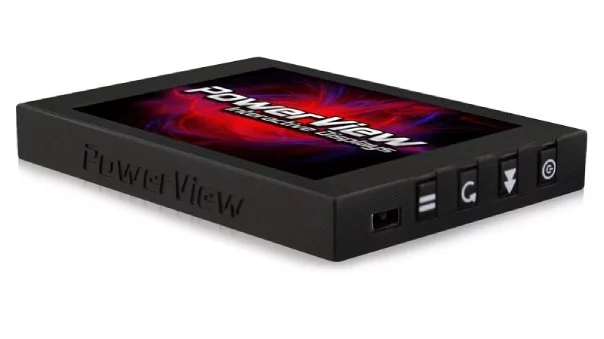 The Video Name Tag is a miniature OLED screen that displays advertising, that retail salespeople wear like a traditional name tag