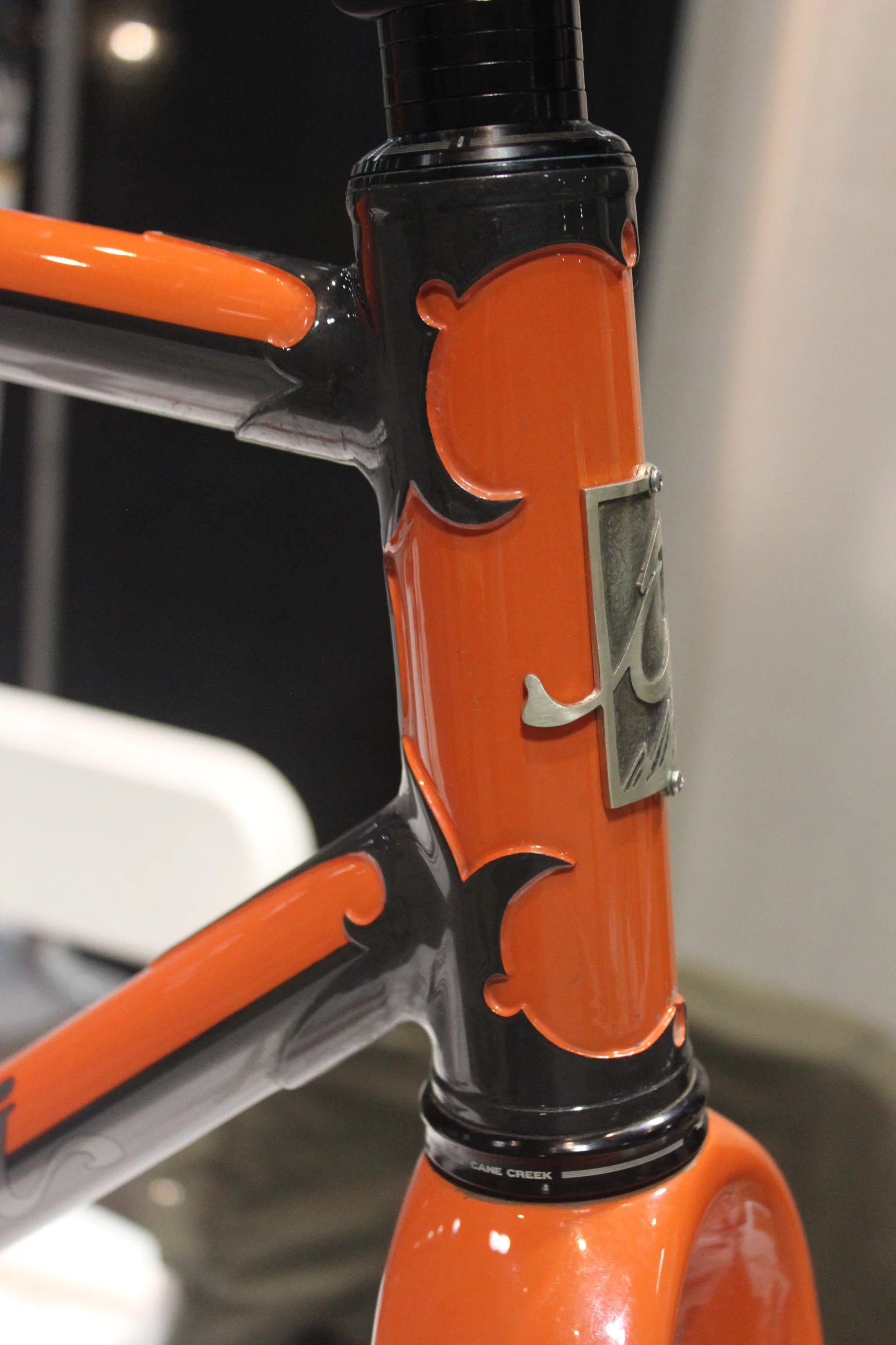 Exquisite lugs on this Olivetti bike