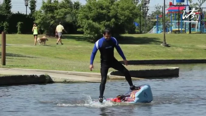 The WaterBlade in action