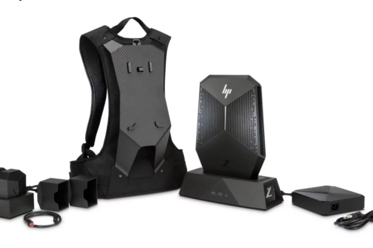 The Z VR Backpack and all its accompanying goodies