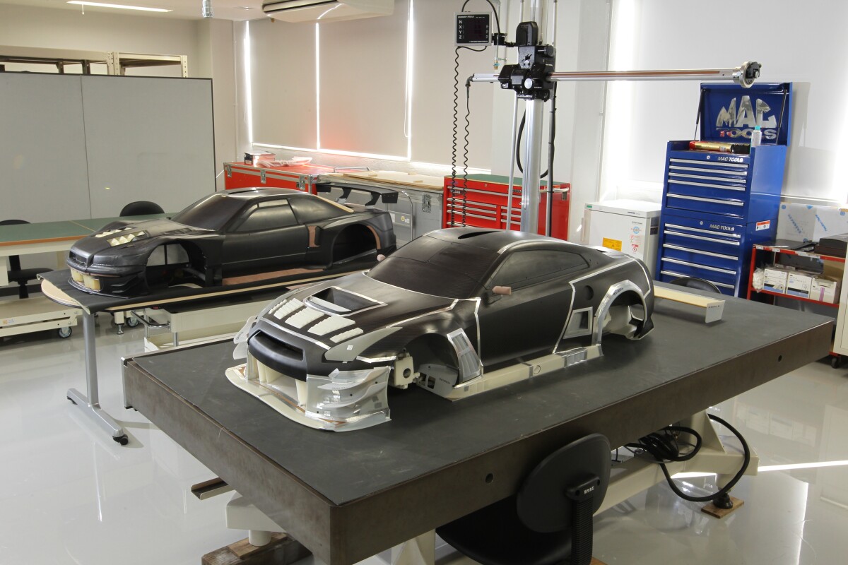 The modelling area of the new Nismo facility in Yokohama