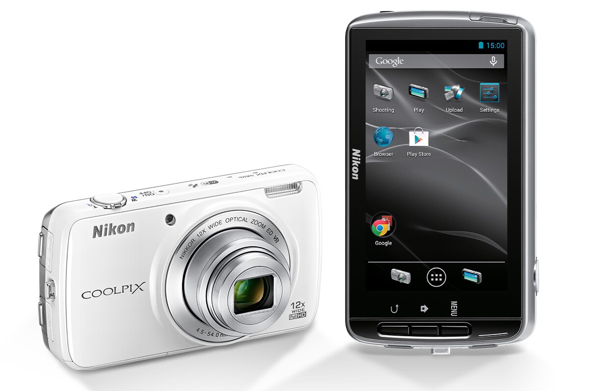The Nikon Coolpix S810c uses Android 4.2.2 Jelly Bean