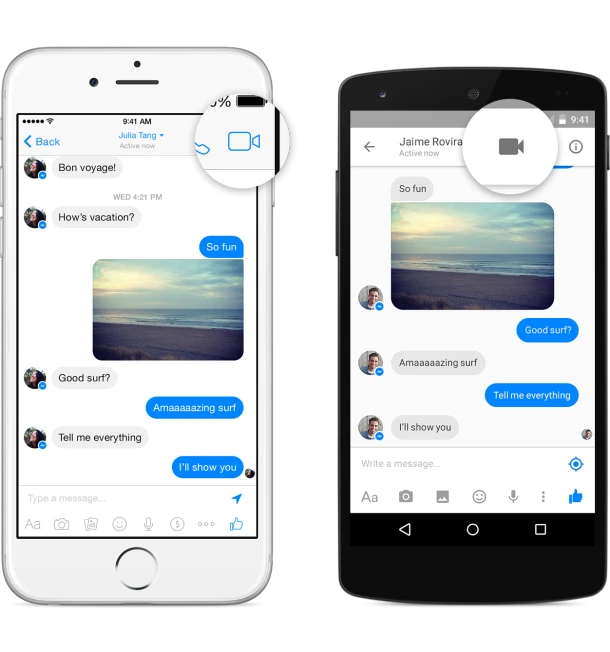Facebook has announced free video calls for its Messenger mobile app