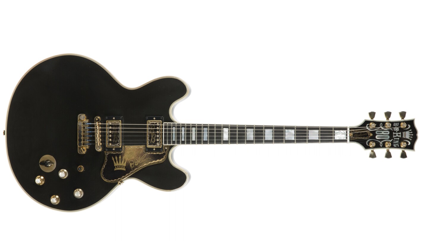 This black Gibson ES-345 prototype was given to B.B. King for his 80th birthday. It fetched $280,000 at auction in September, 2019