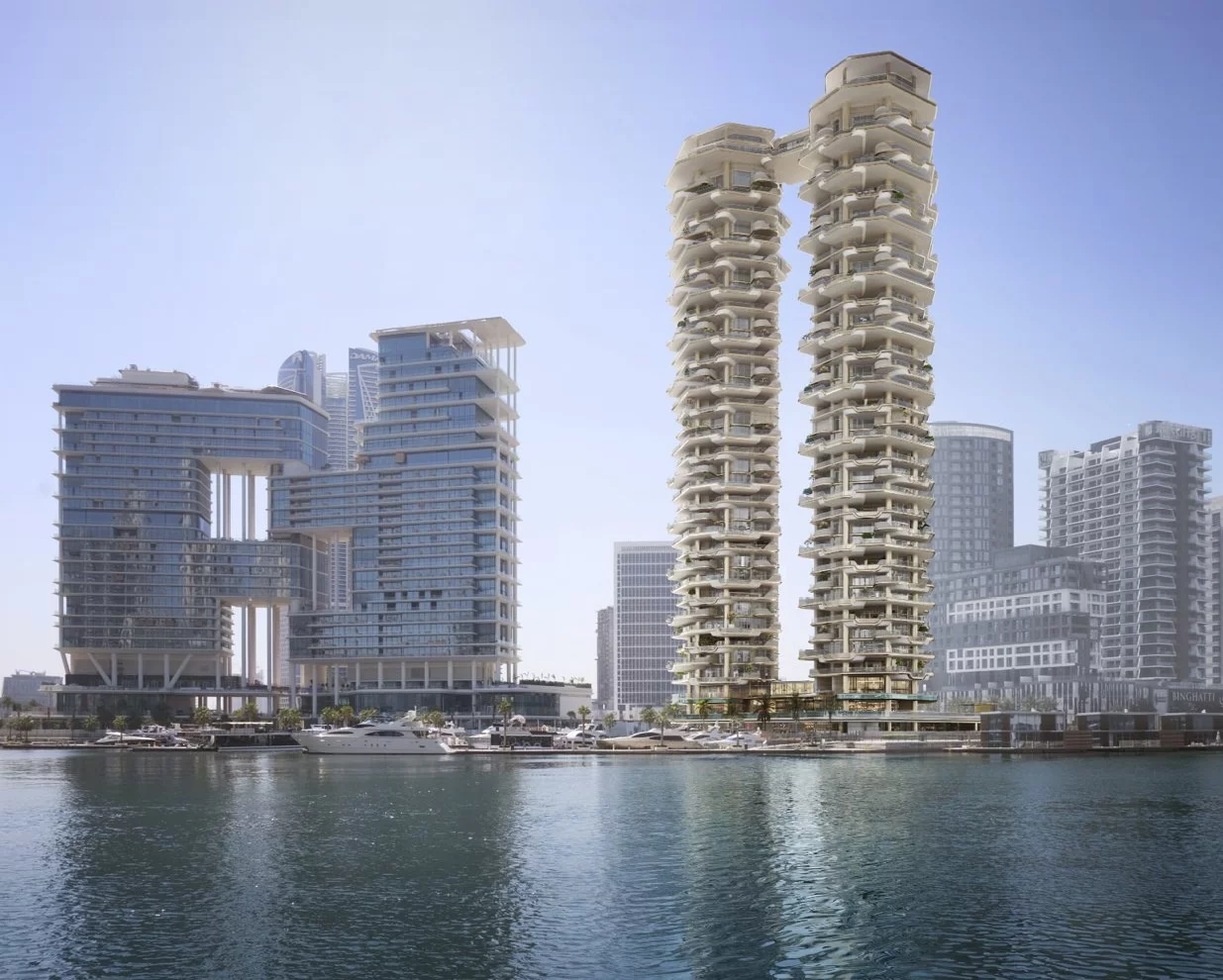 Regent Residences Dubai, Sankari Place will rise to a height of 180 m (590 ft)