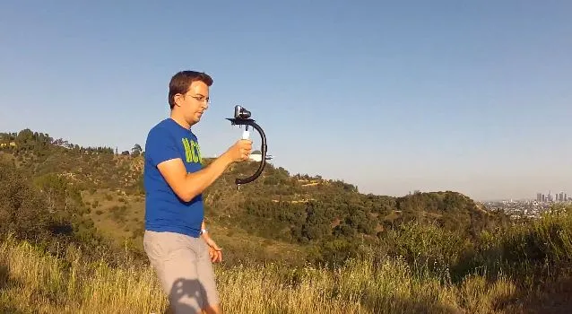 MoveeGo is a compact camera rig system, for users of small camcorders or smartphones
