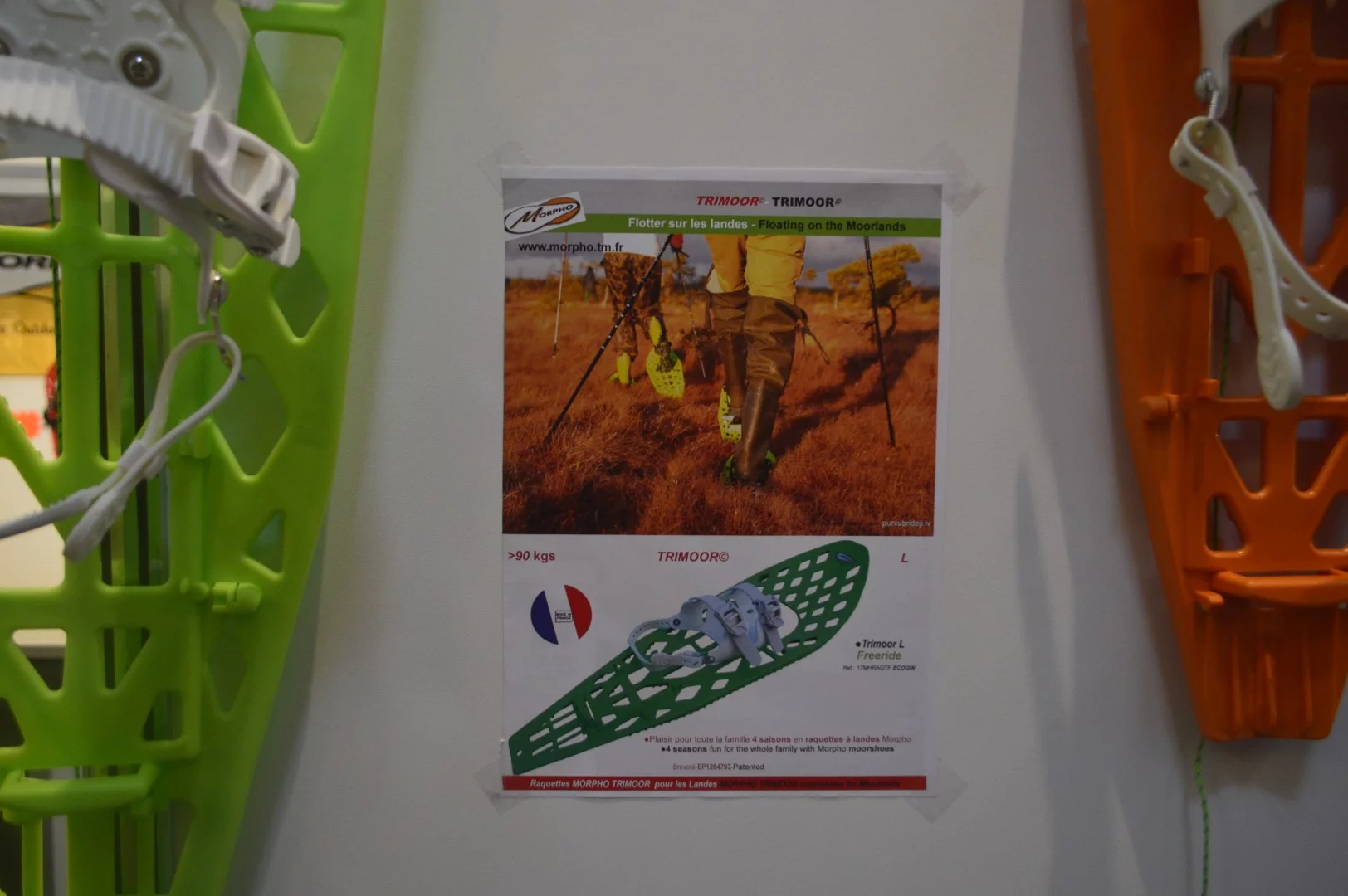 Who said snowshoeing requires snow? Morpho advertises its four-season Trimoor