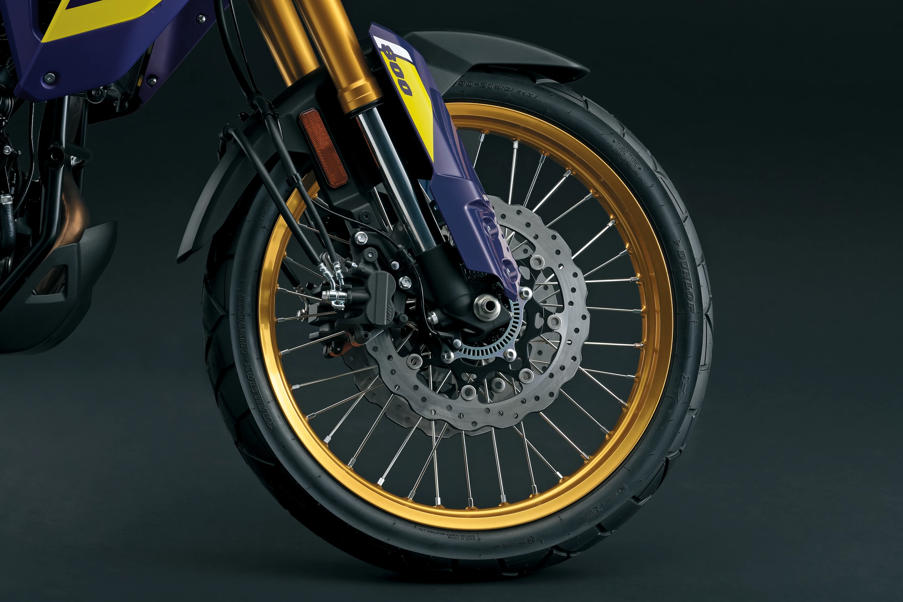 Suzuki went for a 21-inch front wheel for the first time in a V-Strom, but the tube-type tires may not be the best idea for a motorcycle that can maintain high cruising speeds on the open road