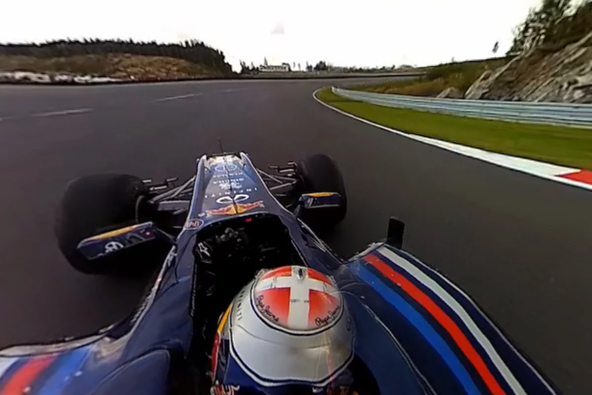 Viewers of the ViewCam 360 video from a Red Bull Racing car can change the angle as it plays