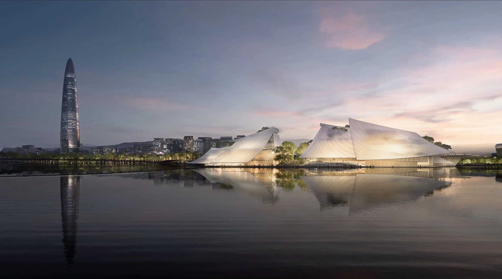 The Yiwu Grand Theater will be located in Yiwu, Zhejian province, China