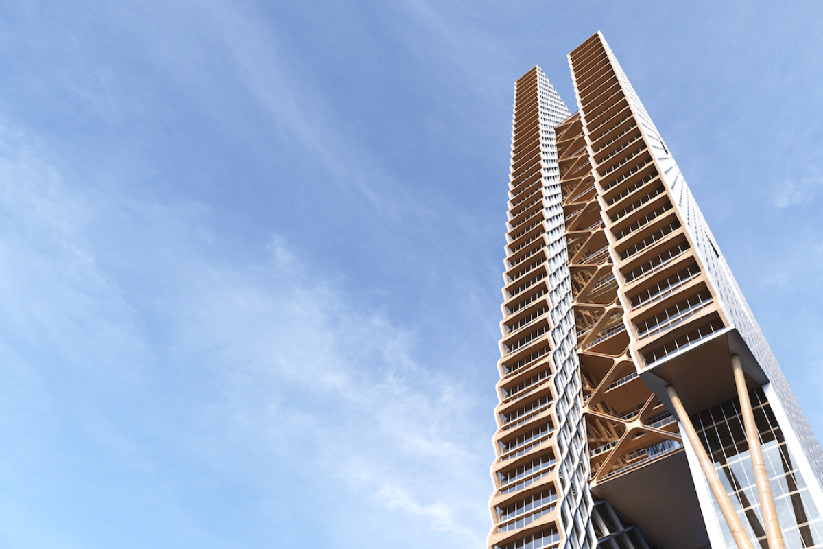 It remains to be seen whether or not the River Beech Tower goes ahead, but it's no mere blue-sky rendering concept