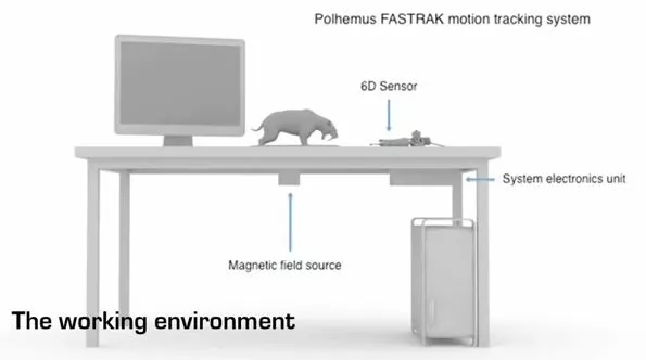 FreeD uses the Fastrak system installed at a designated workspace