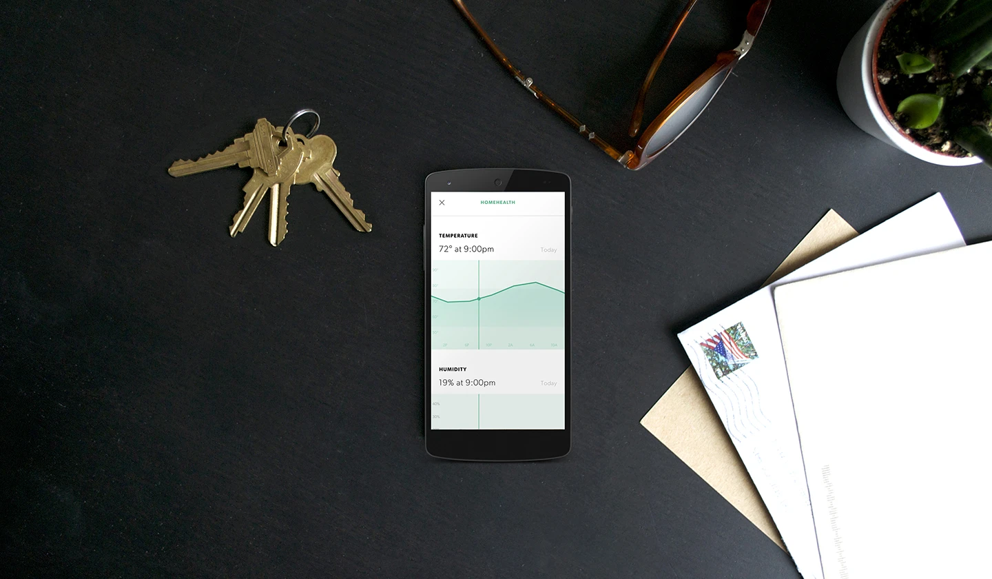 The Canary app available for iOS and Android