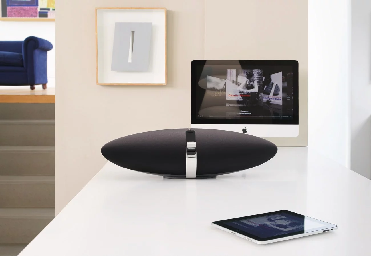 Give your computer or mobile device a room-filling audio boost with the Zeppelin Air from B&W