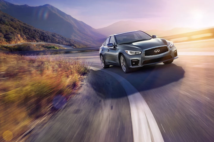 Infiniti's Active Lane Control camera based system is designed to keep the Q50 in its lane automatically, constantly adjusting for crosswinds and road irregularities