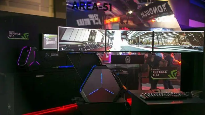 Up to three Nvidia or AMD graphics cards can be installed in the system to drive multiple monitor setups at UHD resolutions and beyond
