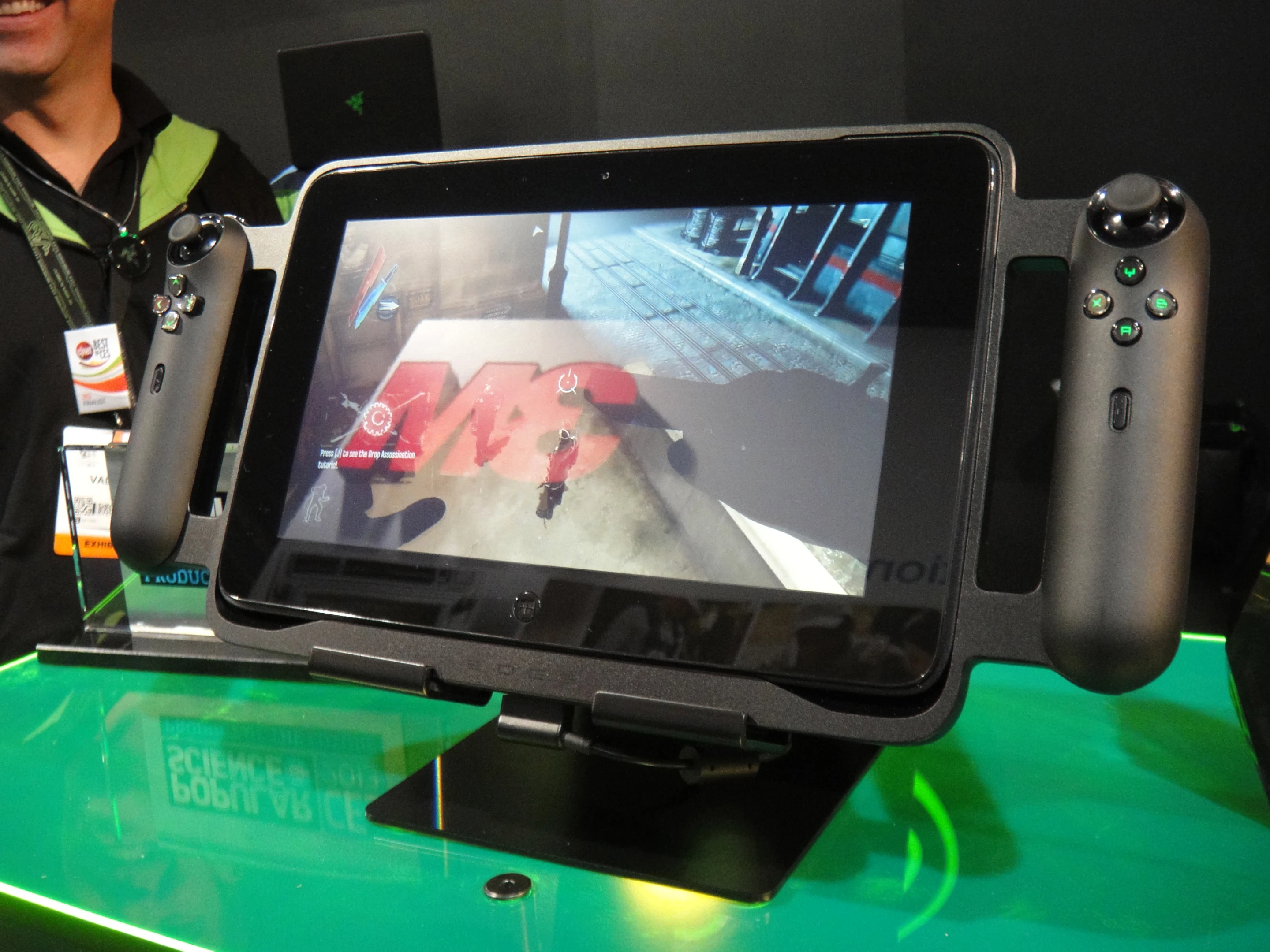A game running on the Razer Edge