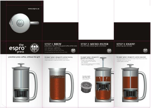 According to product developer Bruce Constantine, the two-stage micro-filter is 5-10 times finer than other coffee brewers currently on the market (image: Epro Inc.)