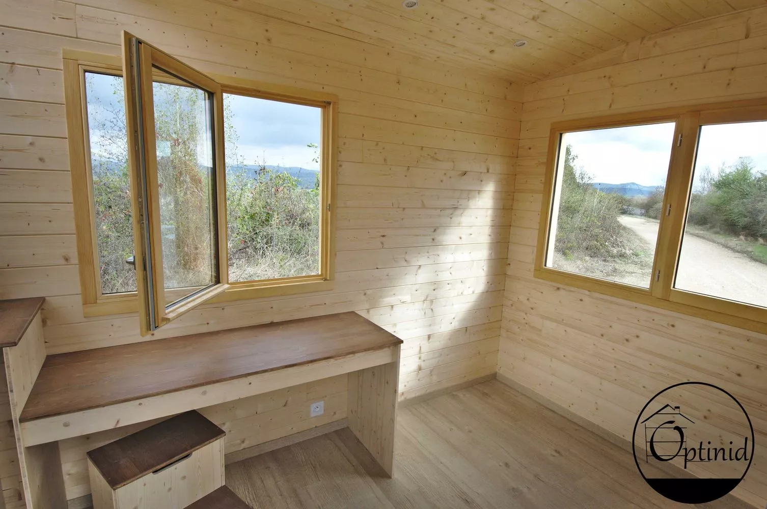 The Marie Ange's interior looks light-filled thanks to its generous glazing