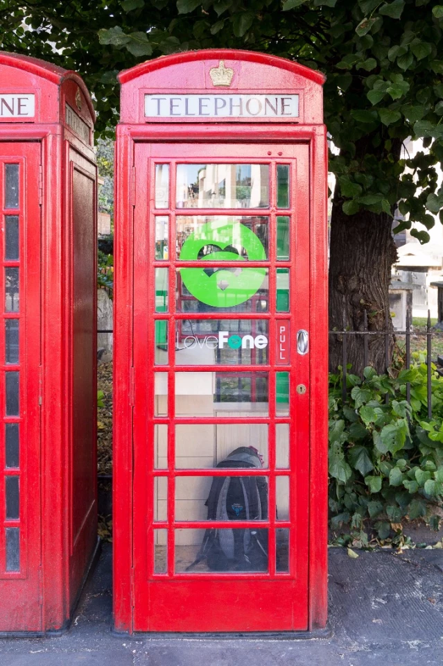 The phone boxes each provide 1 sq m (10.8 sq ft) of space