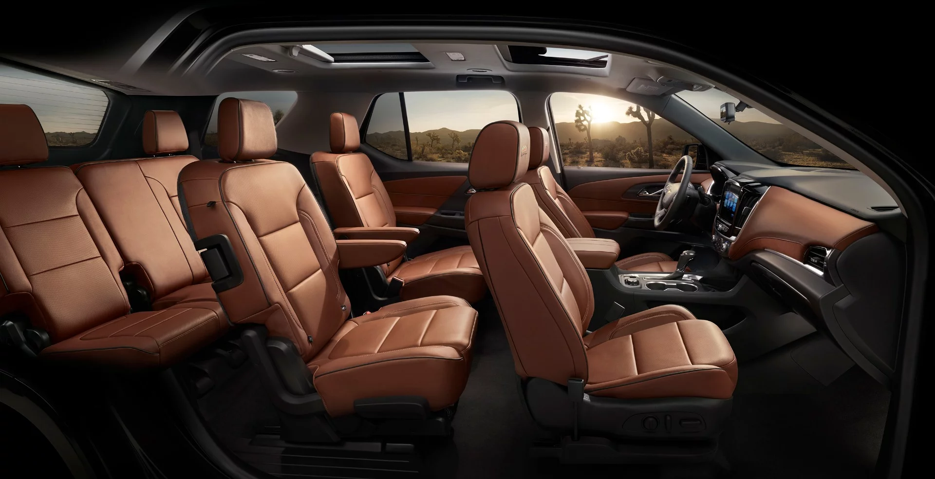 Inside the 2018 Chevrolet Traverse, the larger overall design translates into more interior space
