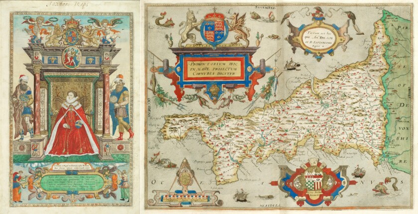 This first edition copy of the earliest atlas of England and Wales, has all maps hand-coloured and was probably printed around 1590. Christopher Saxton is regarded as "the father of English cartography" and this book was the first atlas ever produced of any individual country, commissioned by Queen Elizabeth I. A copy of this book is also one of the very few to have sold for more than US$1 million, with a copy having sold for $1,296,471 (GBP £669,600) at a Sotheby's (London) auction in March, 2007, see #25 of The Most Valuable Scientific Documents of All-Time. Very few copies of this book ever reach auction, and those that do generally fall in this price range, with the most recent sales prior to this being $195,200 at Arader Galleries in 2015 and $122,388 (GBP £76,900) by Bonhams in 2013. This book sold for $139,852 (£106,250) at Bonhams on November 15, 2017
