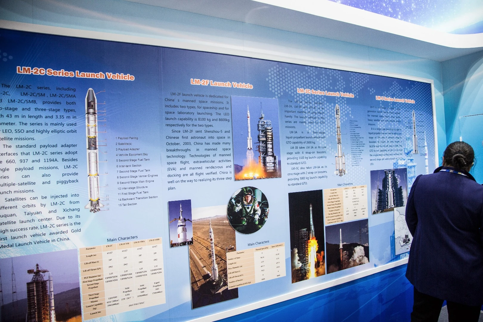 China's Academy of Launch Vehicle Technology stand