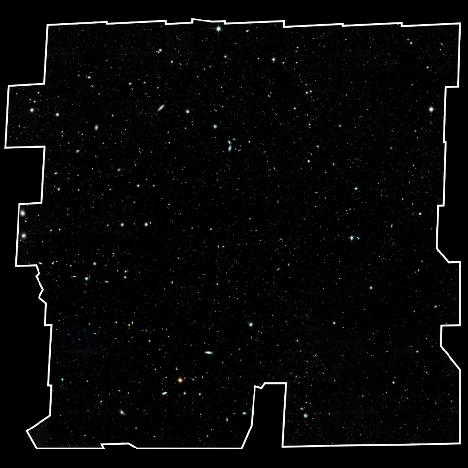 The full Hubble Legacy Field image. Credit: NASA, ESA, G. Illingworth and D. Magee (University of California, Santa Cruz), K. Whitaker (University of Connecticut), R. Bouwens (Leiden University), P. Oesch (University of Geneva,) and the Hubble Legacy Field team