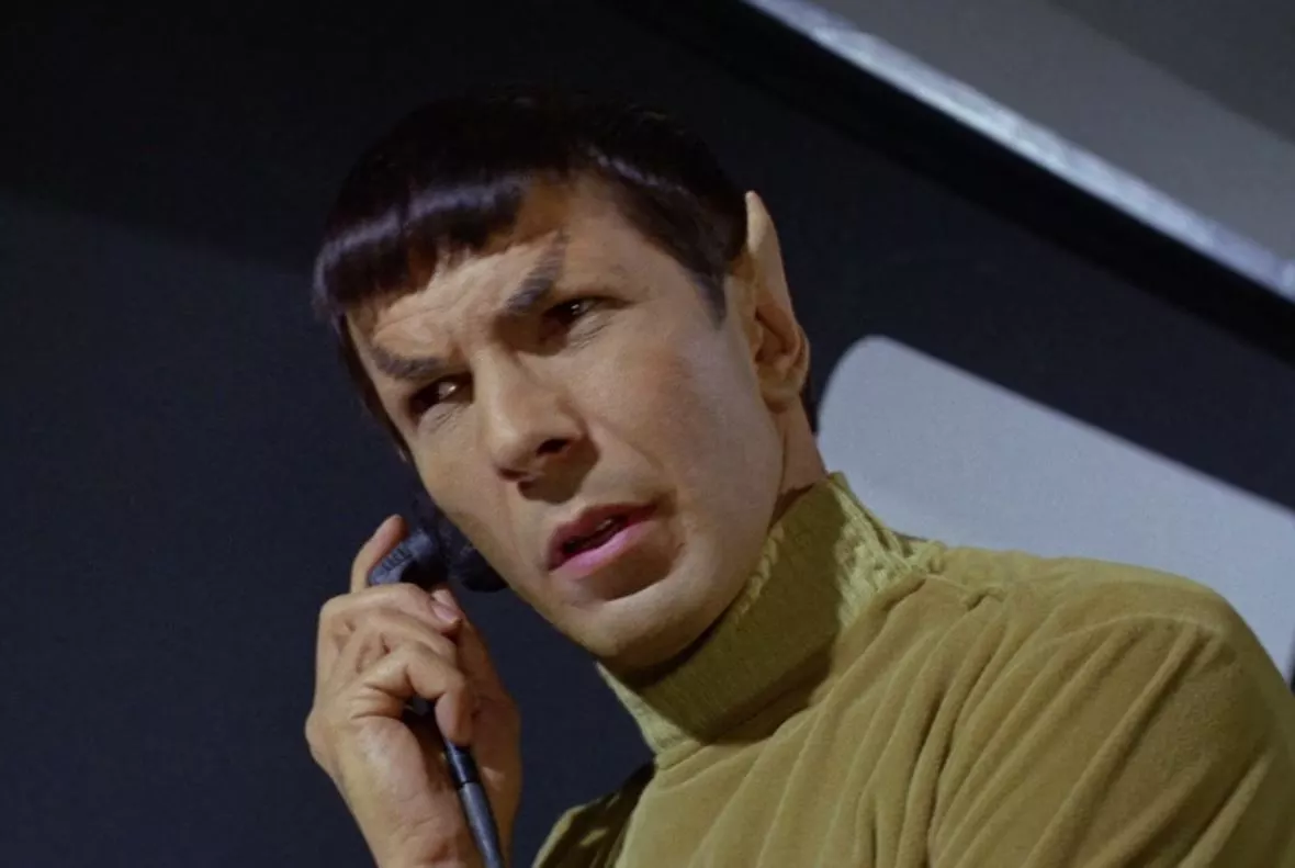 Mr Spock was introduced to remind the audience that they are looking at the future