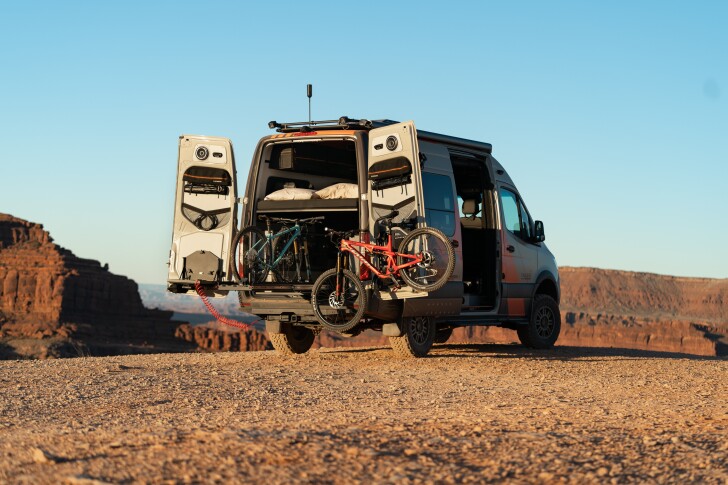 Outside Van has developed some prototype equipment for the most bike-centric camper van out there