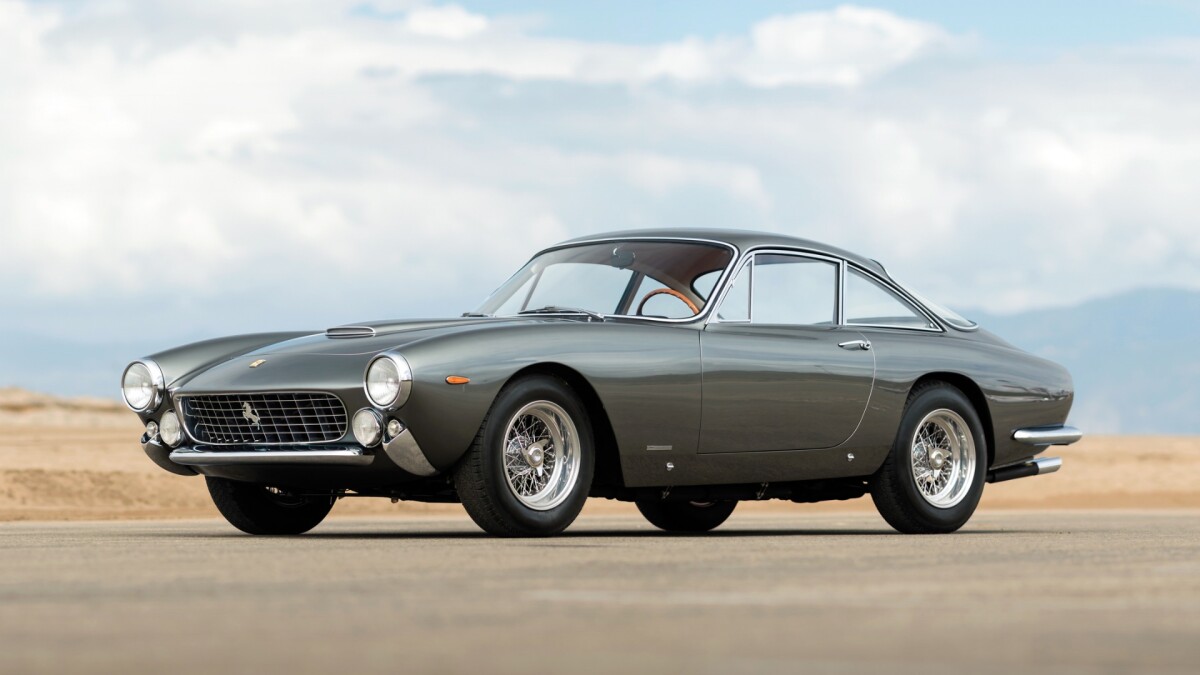 This 1963 Ferrari 250 GT/L Berlinetta Lusso was the 29th of 350 examples produced of the Lusso, had a bare metal restoration by Motion Products in 2013 and has since been a Ferrari Club of America and Cavallino Classic Platinum award winner and the cover car for the prestigious Cavallino magazine. It sold for $2,090,000 at an RM-Sotheby's auction.
