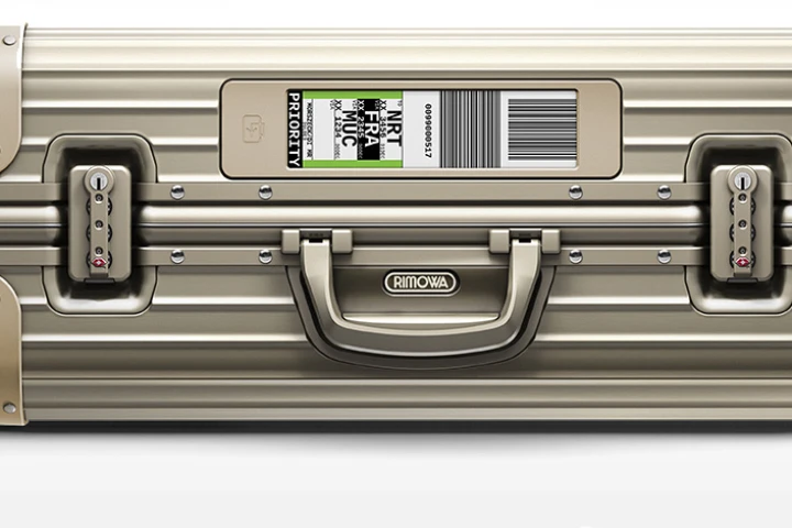 The electronic luggage tag from German luggage maker Rimowa was tested with select Lufthansa passengers in 2015