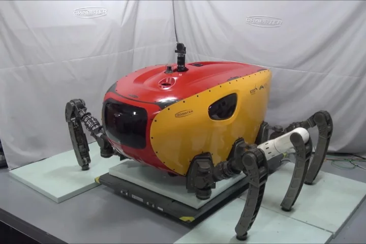 KIOST's Crabster, about the size and weight of a Smart car, will explore shallow seas despite violent currents