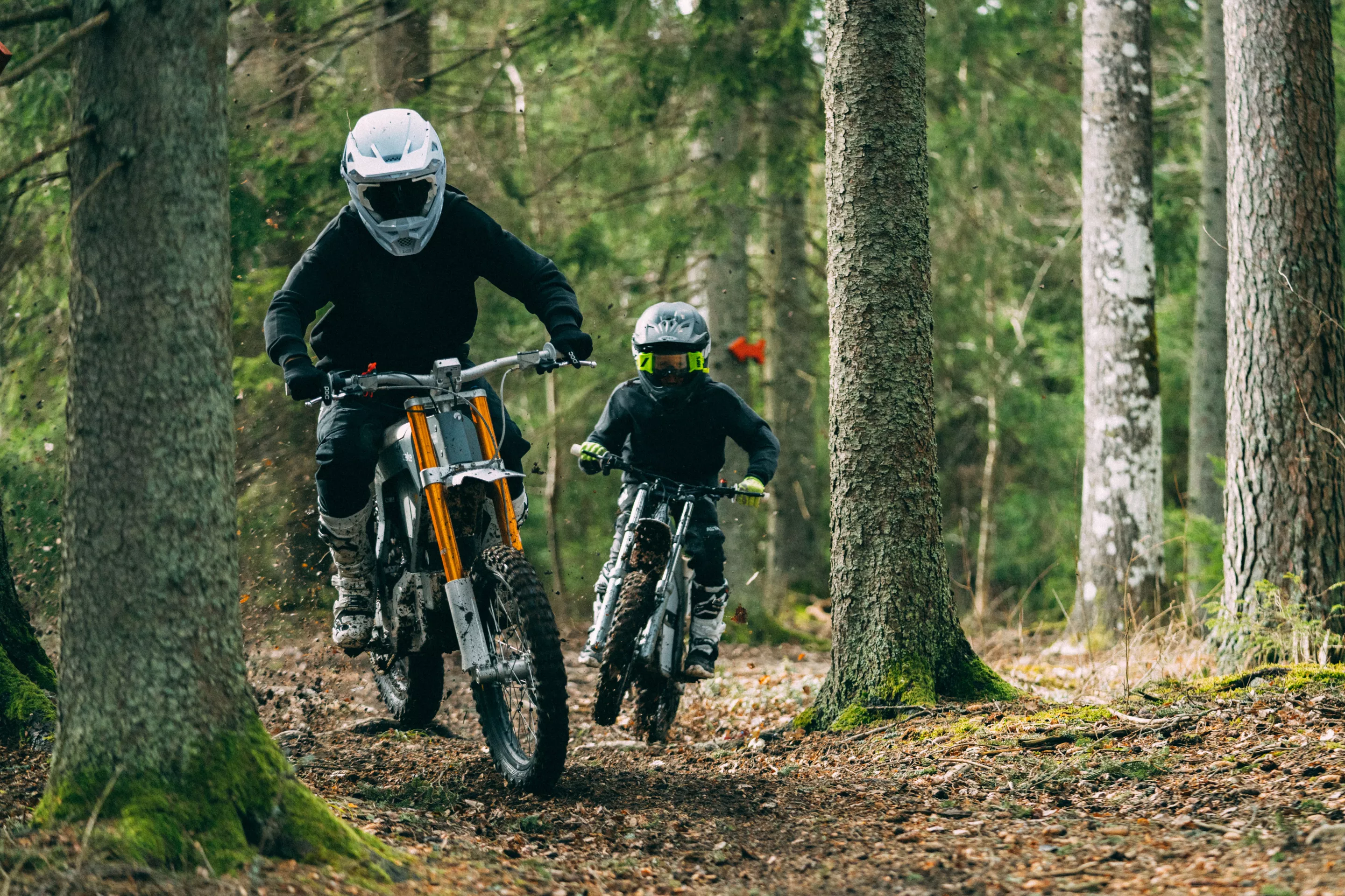 The Go is for off-road use only and can roll through trails for up to an hour per charge