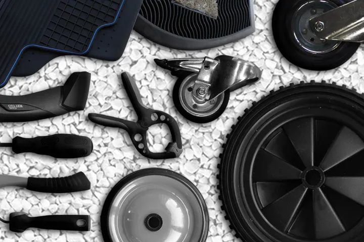 Researchers have developed a new material called EPMT which is made up of up to 80 percent scrap rubber and has the desired material properties and characteristics for use in the manufacture of high quality primary products