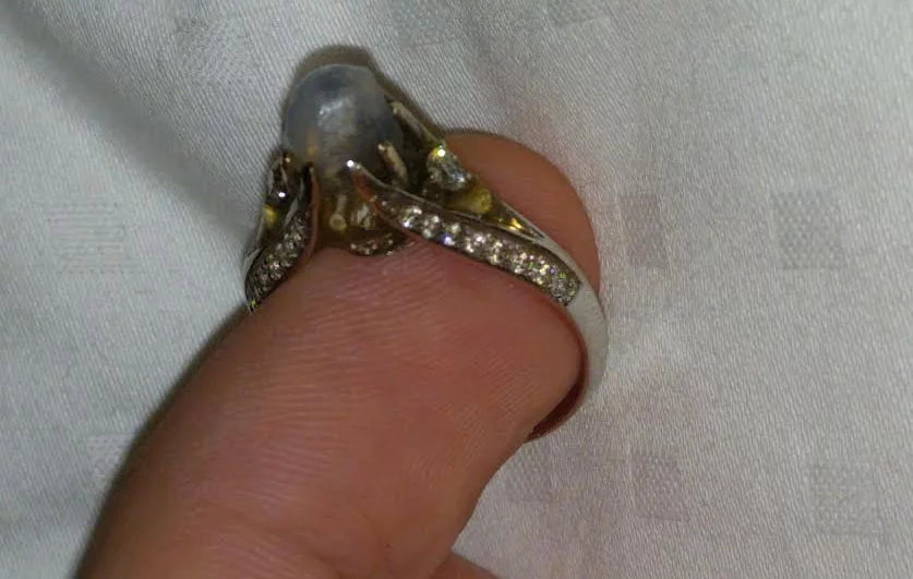 Luke Workman's unique wedding ring: potentially fatal to his wife if it gets wet