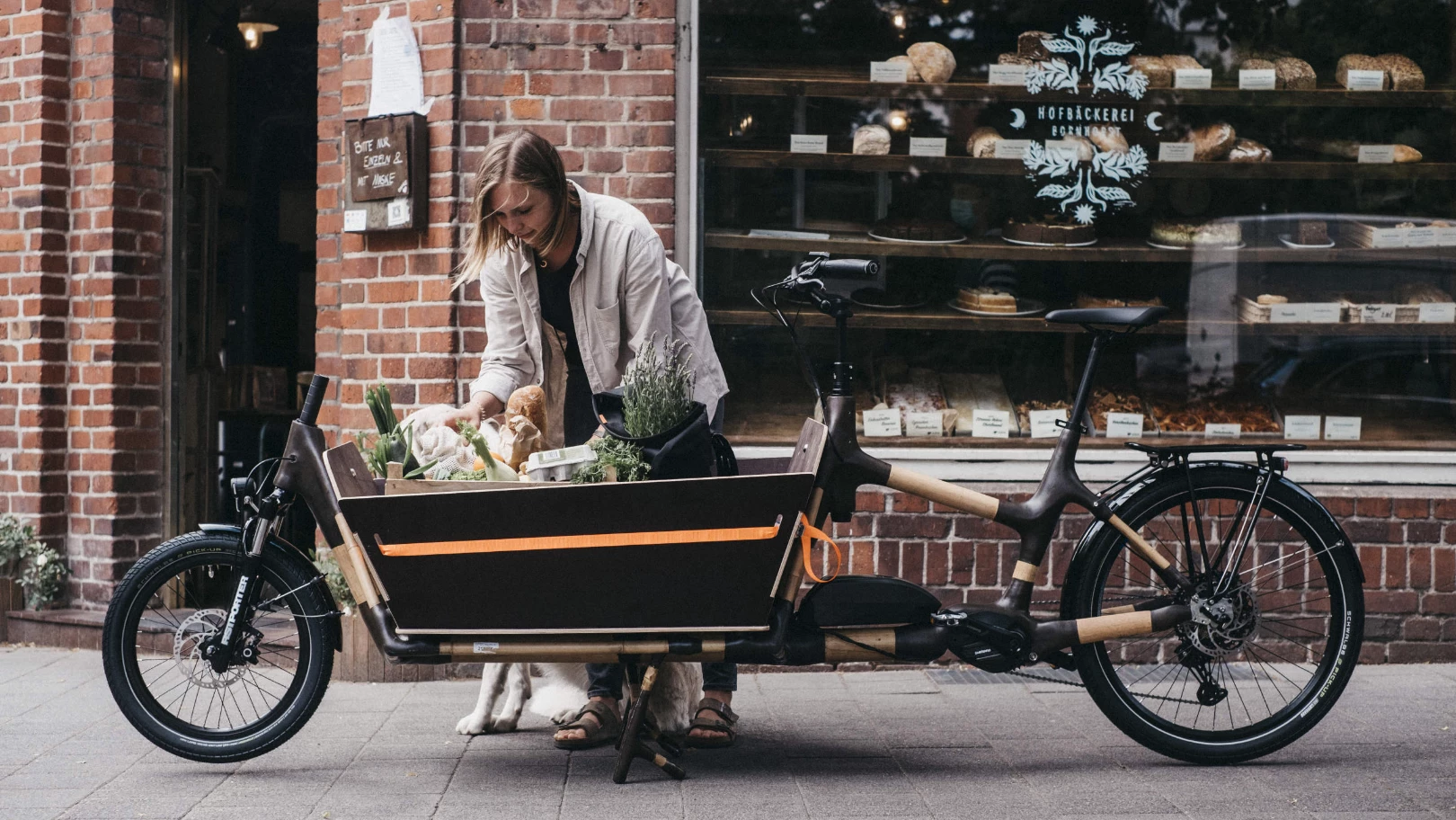 My Boo's Kumasi EP6 cargo bike weighs in around 97 lb