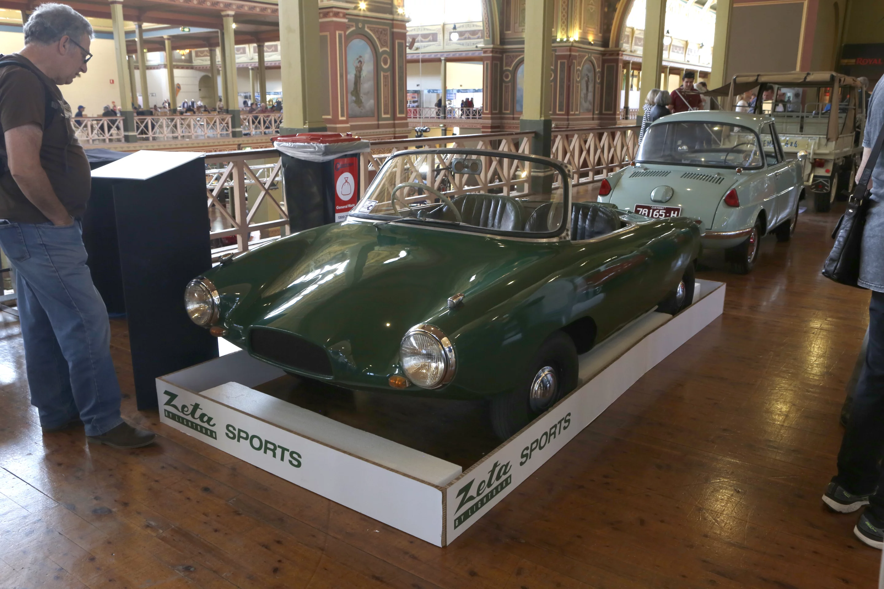 The sports version of the Lightburn Zeta was quite a little rocketship, weighing in at just 400 kg with the fibreglass body lacking doors and bumper bars to save weight, and was propelled by a 500cc two-stroke twin producing 21 hp. Unfortunately for the Lightburn, the arrival of the BMC Mini offering far greater facility for a similar price and just 28 of these cars were built, this being one of the last. Remarkably, an electric version was on the drawing boards, but was abandoned when the total sales of the Lightburn range amounted to just 363 units and the company went back to making other commercial products.