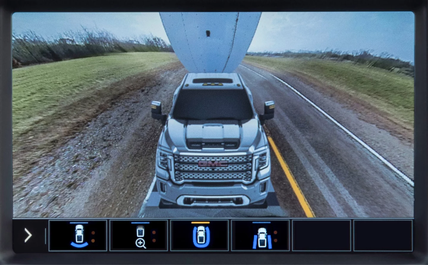 Frontal camera projection