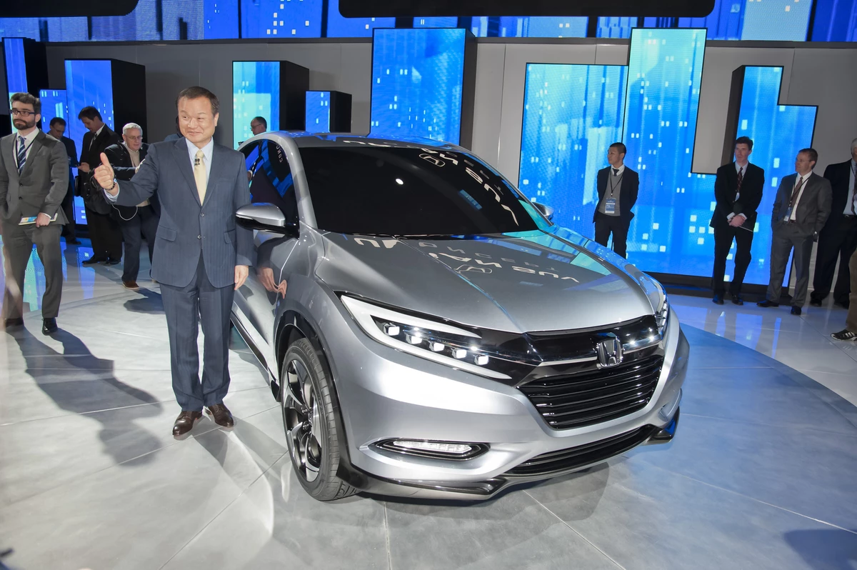 Takanobu Ito, president and chief executive officer of Honda Motor Co., at the global debut of the Honda Urban SUV Concept
