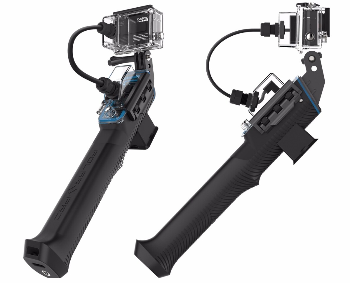 The Waterproof Live Charging Kit for the PolarPro PowerGrip H2O consists of a replacement door which covers the USB sockets