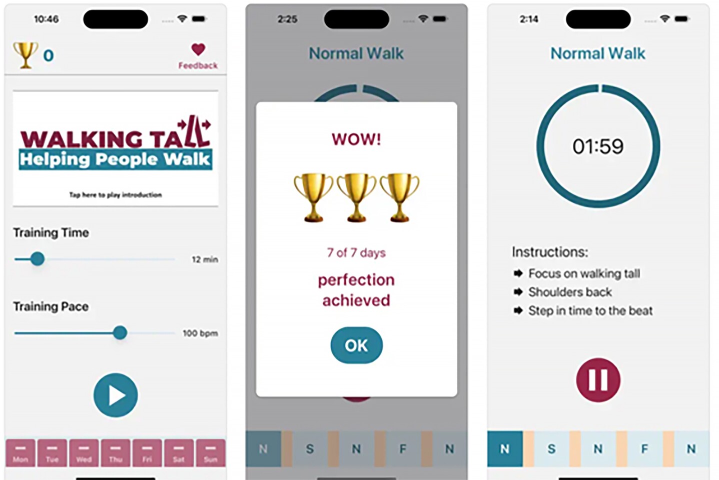 A new app helps people with Parkinson's disease re-train their walking to improve their gait and reduce the likelihood of falling