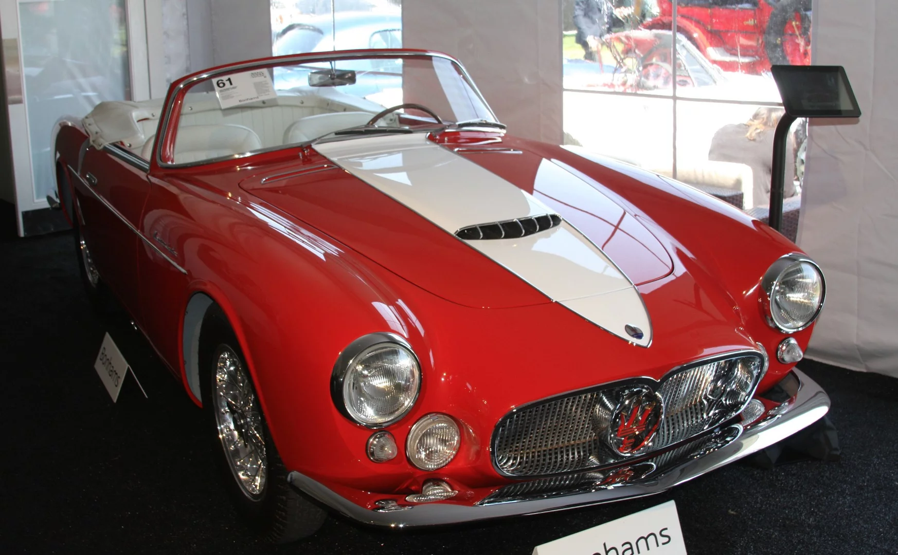 No sale | 1956 Maserati A6G/54 Gran Sport SpiderEstimate: $3,200,000 to $3,600,000Official Auction Description: BonhamsLot 61