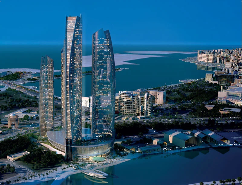 Etihad Towers in Abu Dhabi
